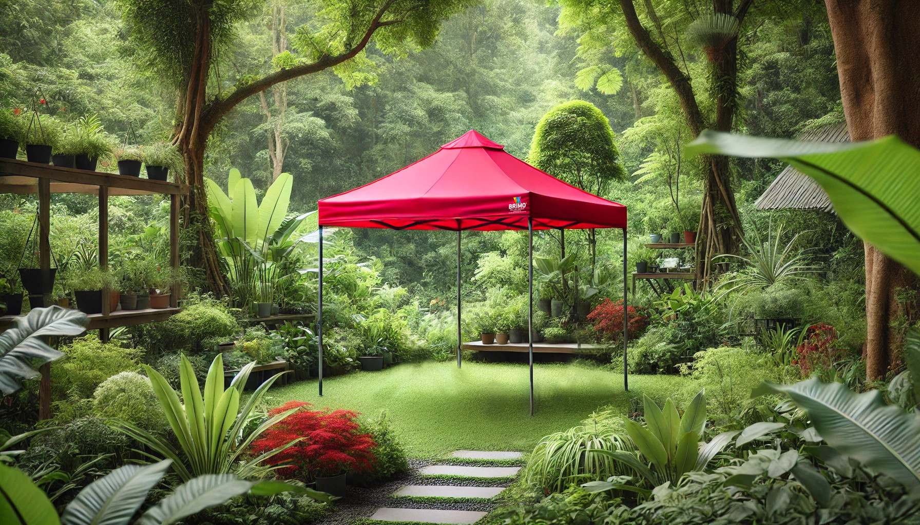 Zelt im Garten